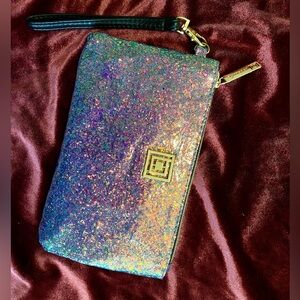 Vintage Glitter Glamour Clutch Charging Ports